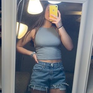 open back halter top